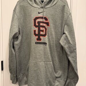 Nike Gray Baseball Hoodie for Men
